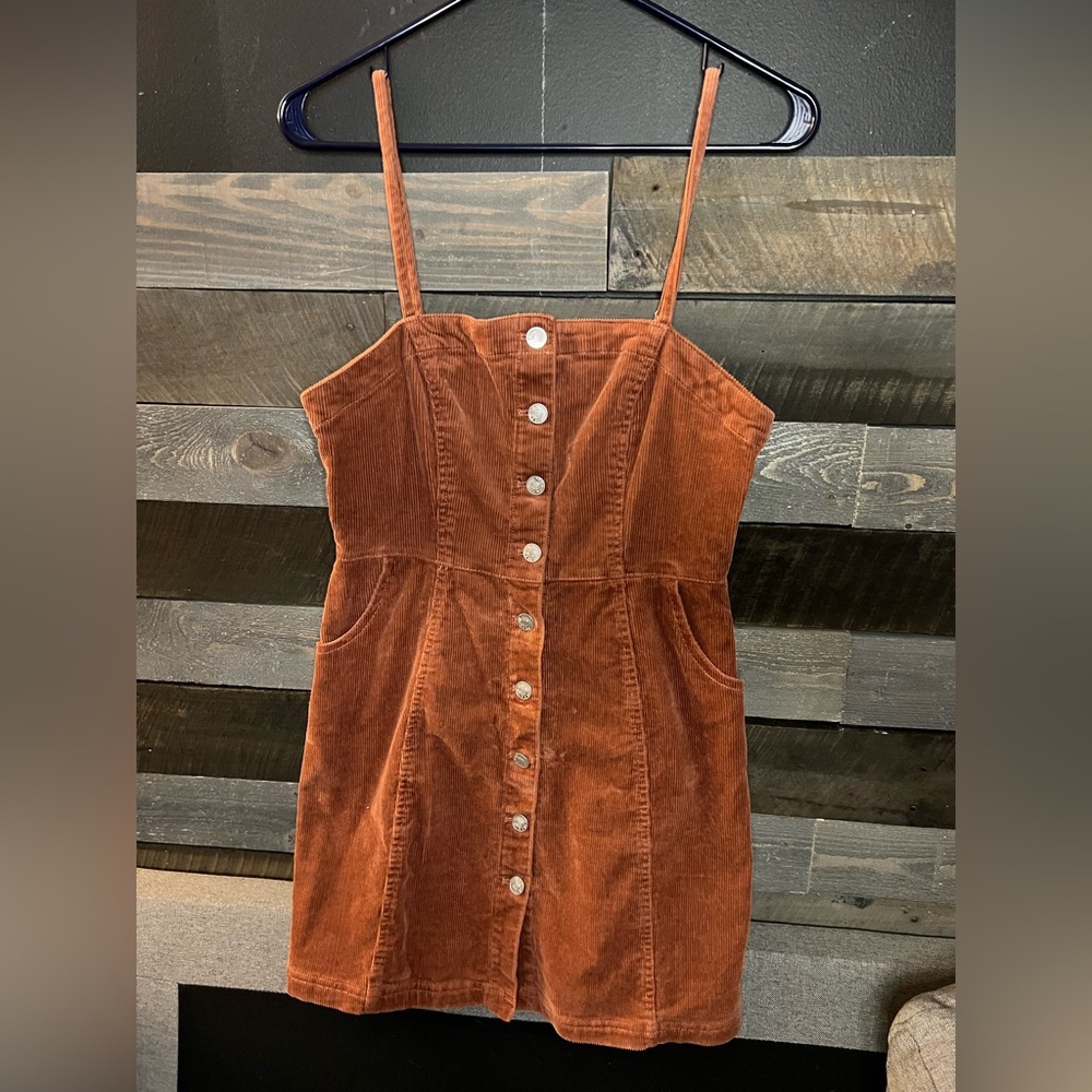 Love Tree Coral Corduroy Dress